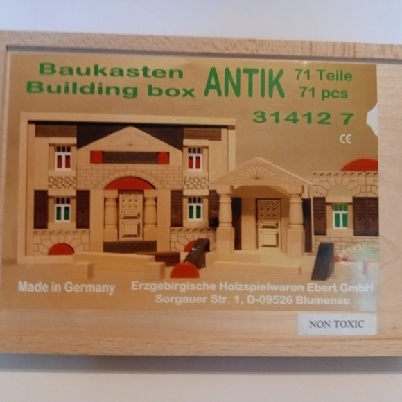 Architecture kit no. 1/ 2 with 345 blocks buy online German made wooden architectural building blocks set (Baukasten)